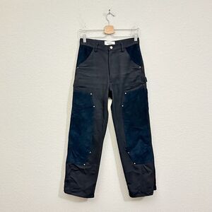 WONDERY Renee 2.0 Carpenter Pants Black High Rise Cargo Utility Cotton